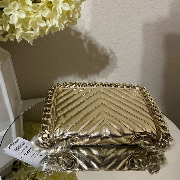 NWT Aldo Migreenwaldd Crossbody Bag, Gold - Picture 4 of 16